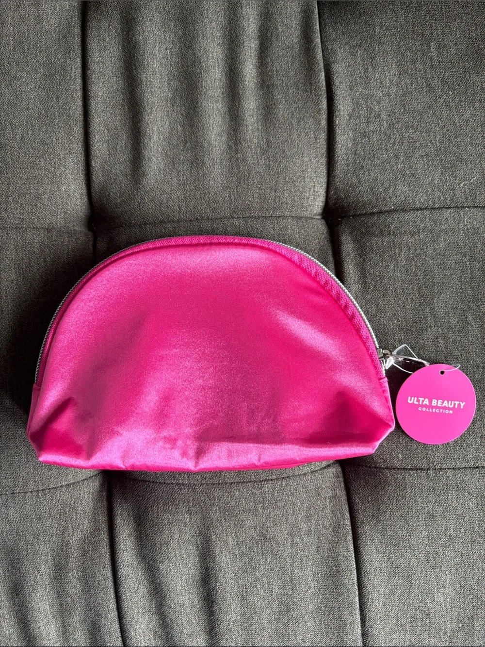 Ulta Beauty Fuchsia Satin Cosmetic Pouch
